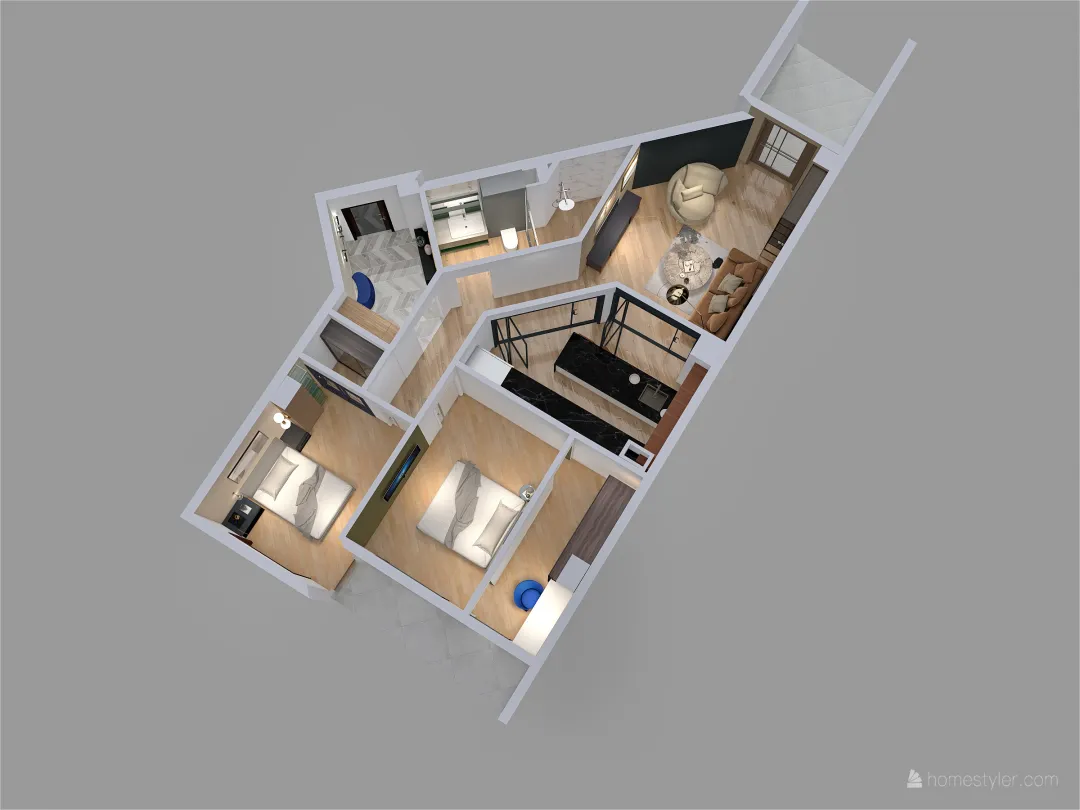 maka B Pro kitchen 2 3d design renderings