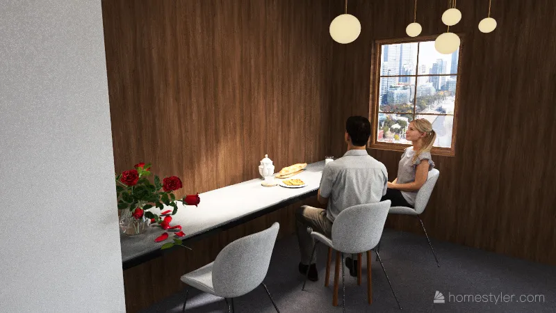 kitchen and room 3d design renderings