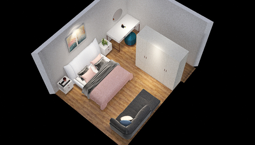 Bedroom Mixte 3d design picture 17.73