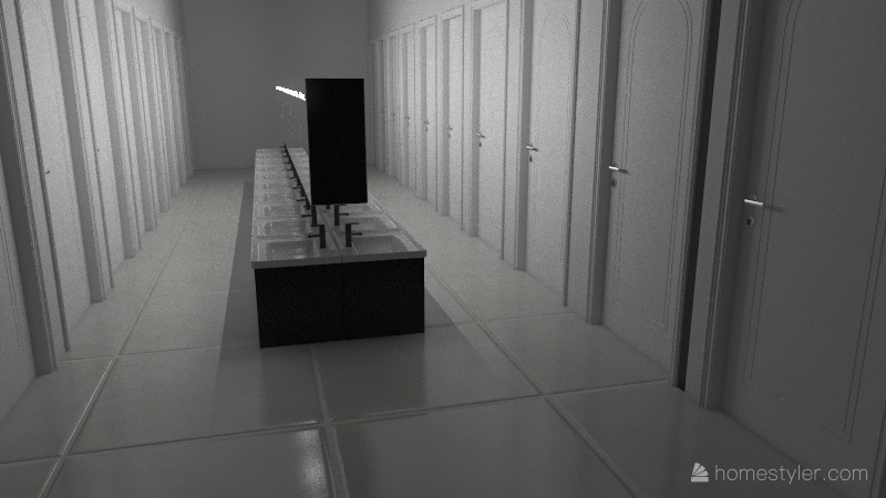 Boys bathroom 3d design renderings