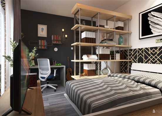Modern Bedroom v1 Design Rendering