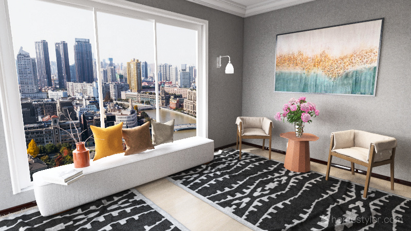 family home Interior Design Render