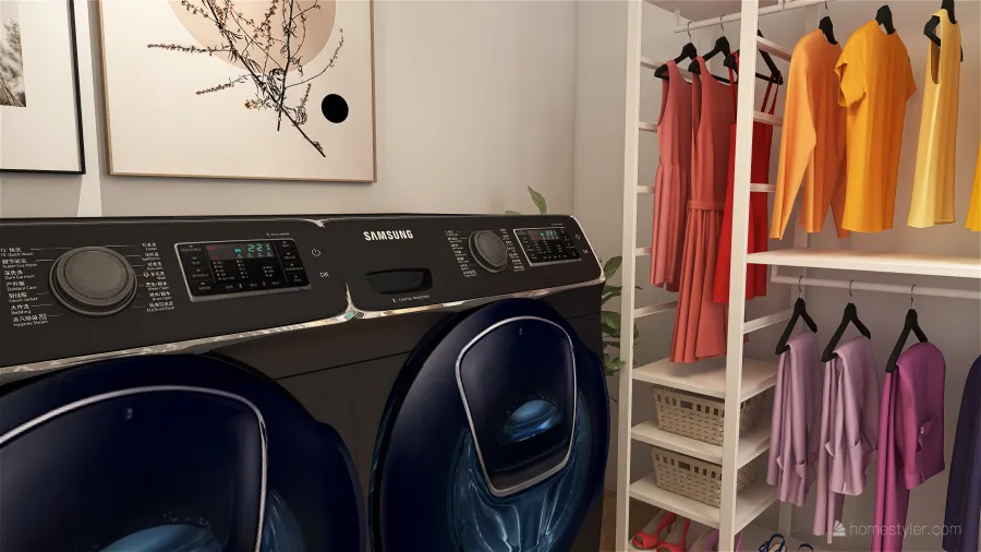 laundry room 3d design renderings