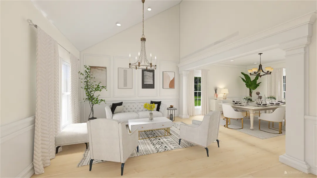 Hexham W Dormer Living Room 3d design renderings