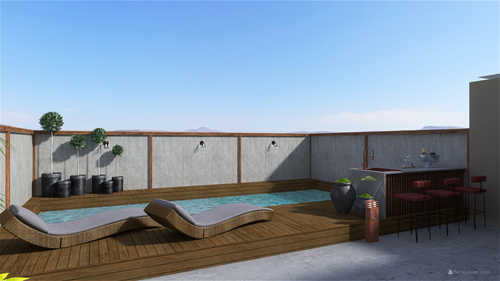 Seaside vacation house 3d design renderings