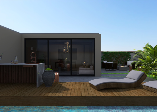 Seaside vacation house Design Rendering