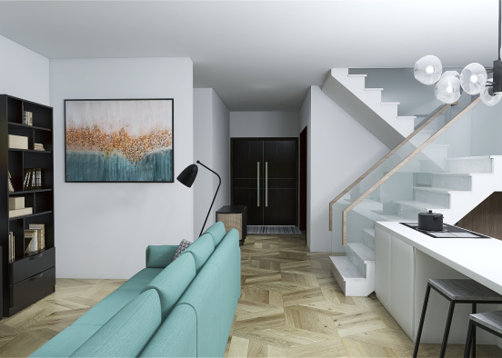 cozy modern home Design Rendering