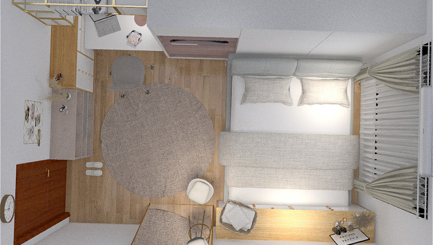 Simple Cute Bedroom 3d design picture 16.57
