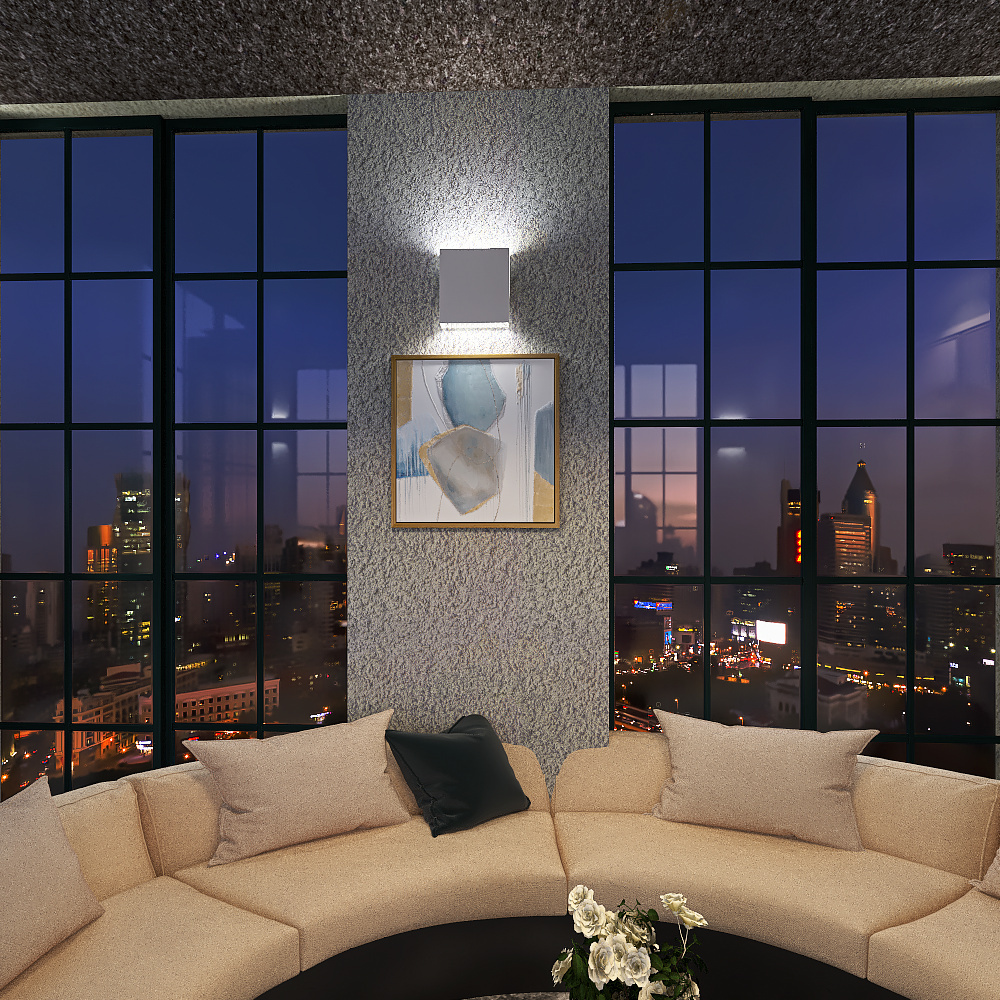 Classy living room 3d design renderings