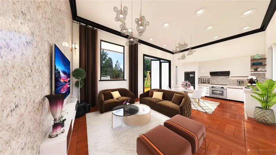 Living Space 3d design renderings