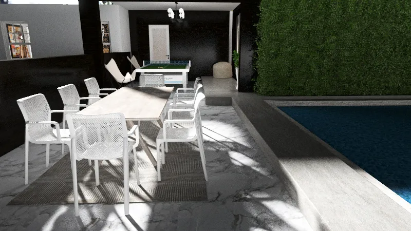 backyard and bar 3d design renderings