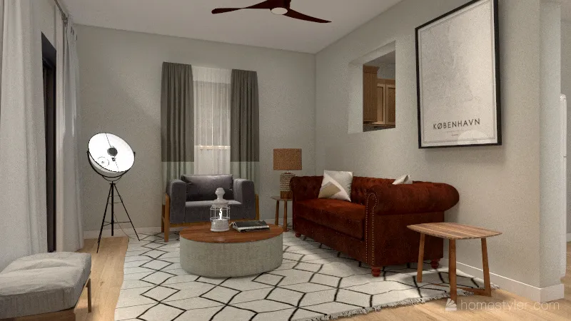 Airbnb lake house re-design 3d design renderings