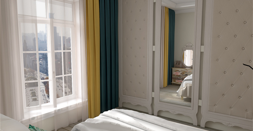 dormitor shabby chic 3d design renderings