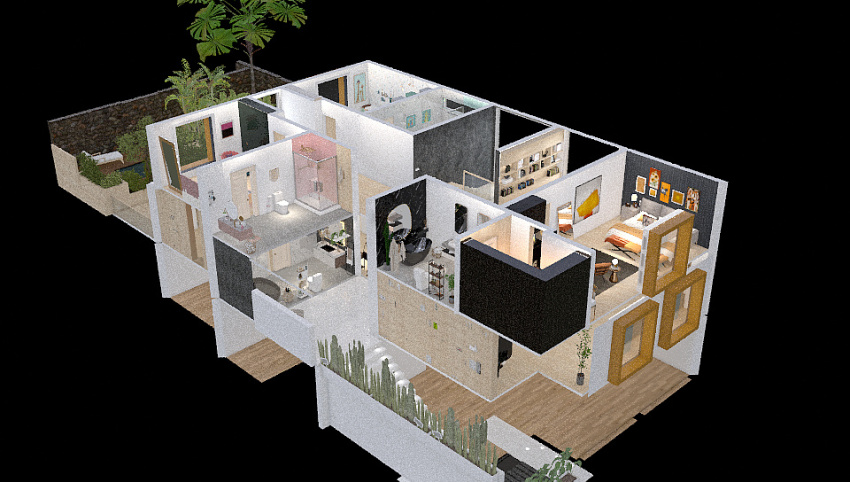 Modern family home 3d design picture 769.99
