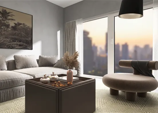 Apartment with view Design Rendering