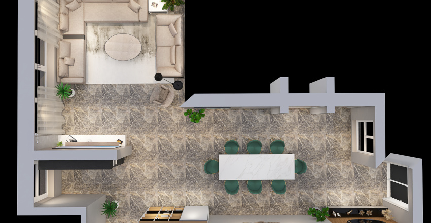 SALA COMEDOR - ESPACIOS INTERIORES 3d design renderings