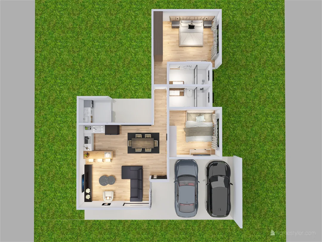 Residência JF 3d design renderings