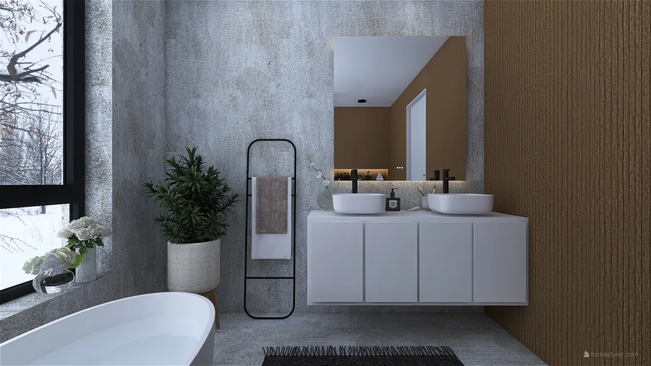 Bathroom 3d design renderings