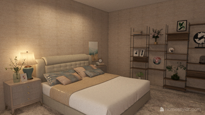Fancy Bedroom 3d design renderings