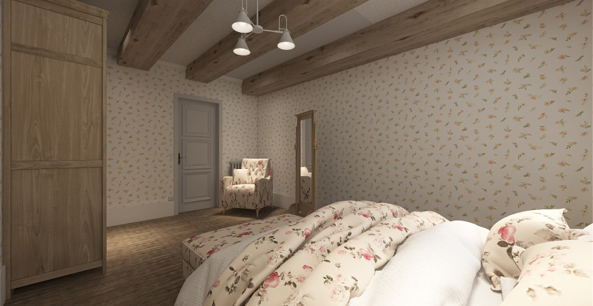 StyleOther FRENCH HOUSE BOURGOISE WoodTones Grey 3d design renderings