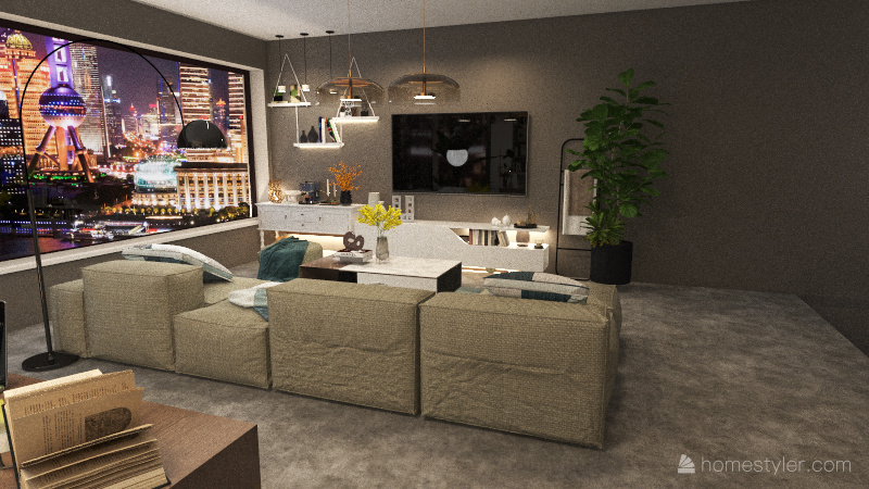 modern house 1 3d design renderings