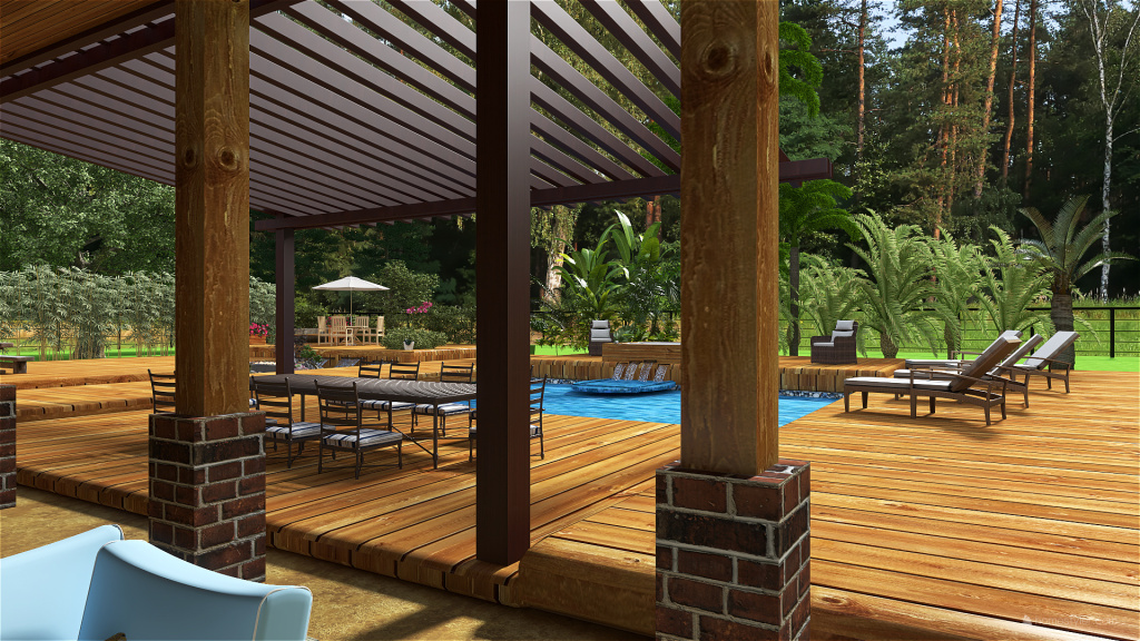 Outdoor Area 3d design renderings