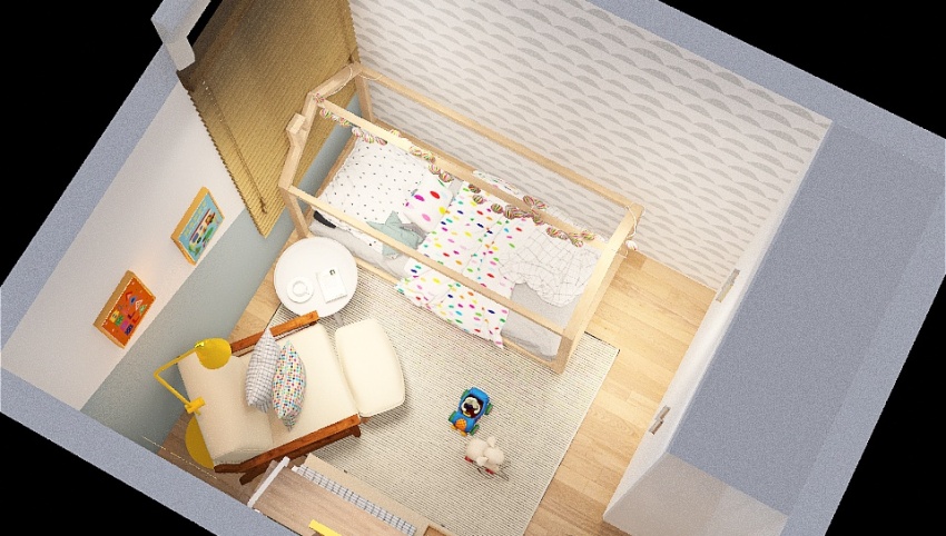 Quarto infantil moderno e colorido 3d design picture 8.8