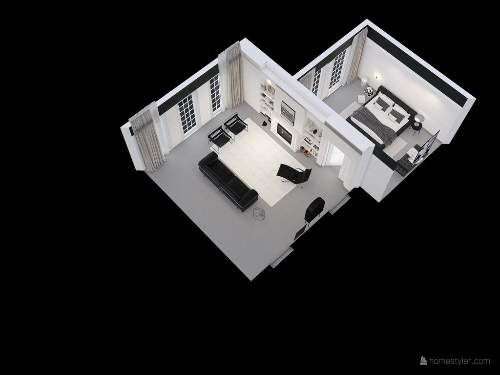 Bauhaus Style Suite 3d design renderings