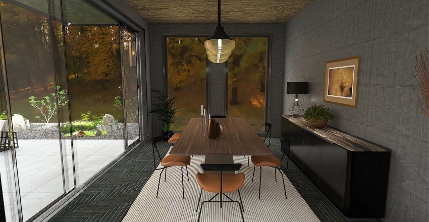 tree concrete 3d design renderings