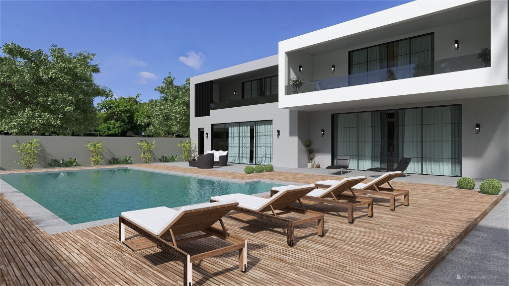 Αρίστων βιλα - Villa Ariston 3d design renderings