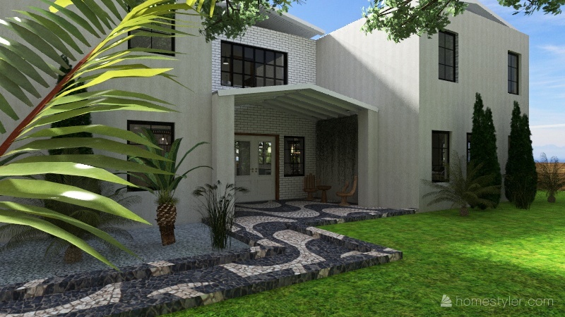 front yard 3d design renderings