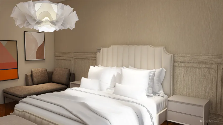 classic contemporary bedroom 3d design renderings
