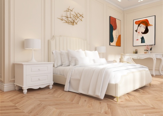 Neoclassical style apartment Design Rendering