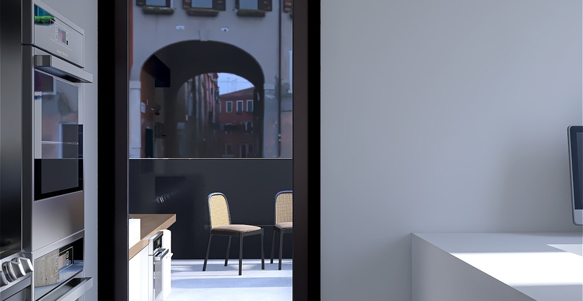 Modern Restaurant Interior Design Render