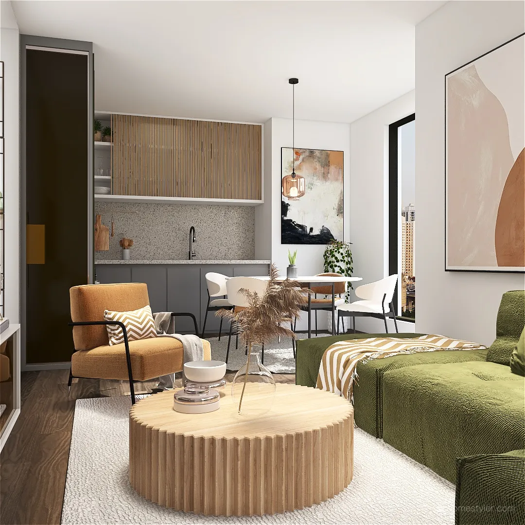 Simple appartment 3d design renderings