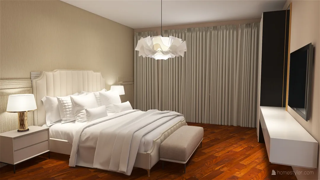classic contemporary bedroom 3d design renderings