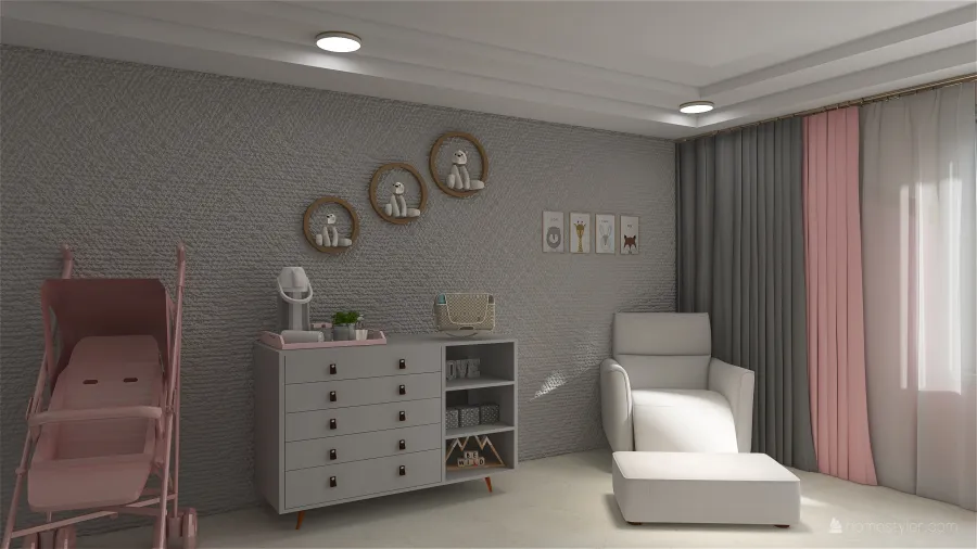 Brianna´s room 3d design renderings