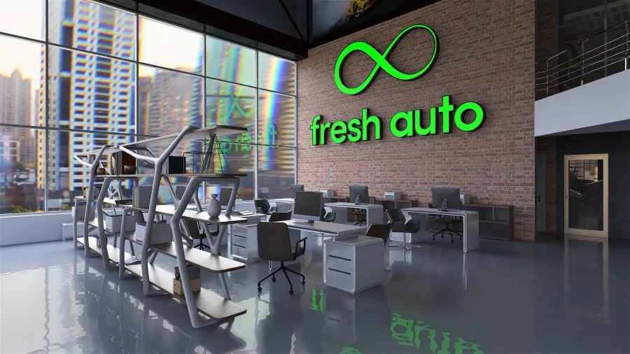 # коммерческий;   frech auto 3d design renderings