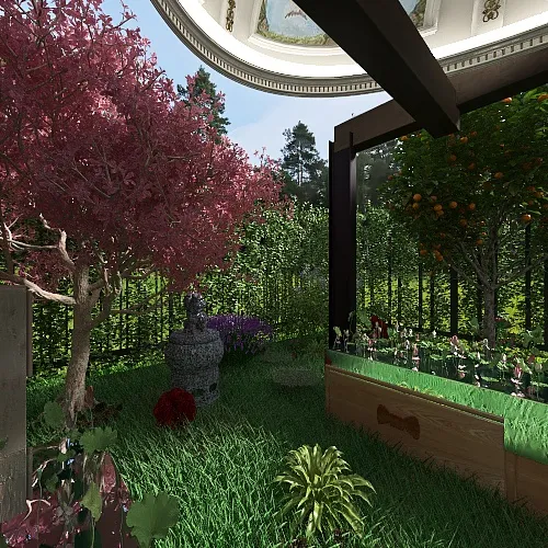 Veggies Garden 3d design renderings