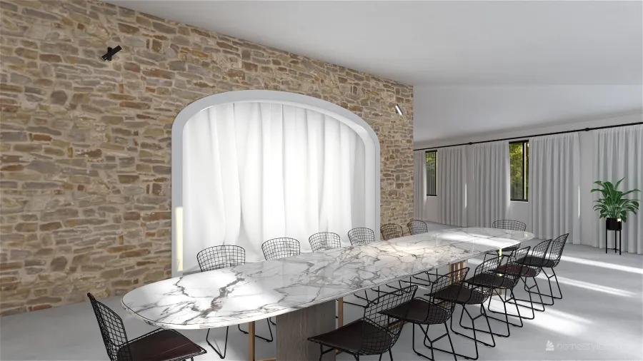 Villa Torre Ai Mari Living 3d design renderings