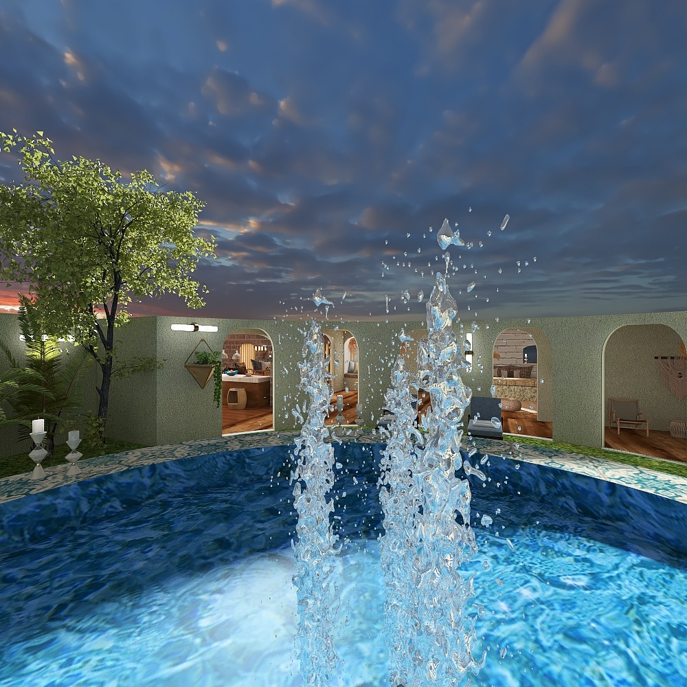 #HSDAResidential -Ocean Front Villa 3d design renderings