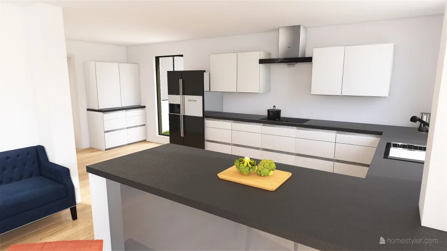 Kitchen Diner 3d design renderings