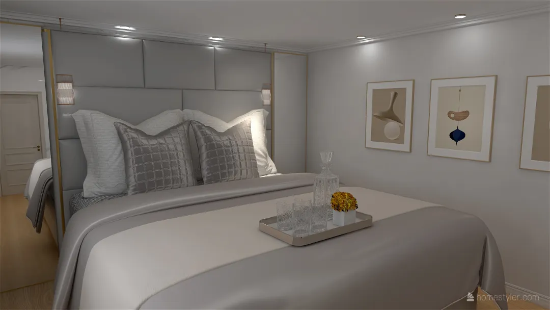 Quarto Casal Luxo 3d design renderings