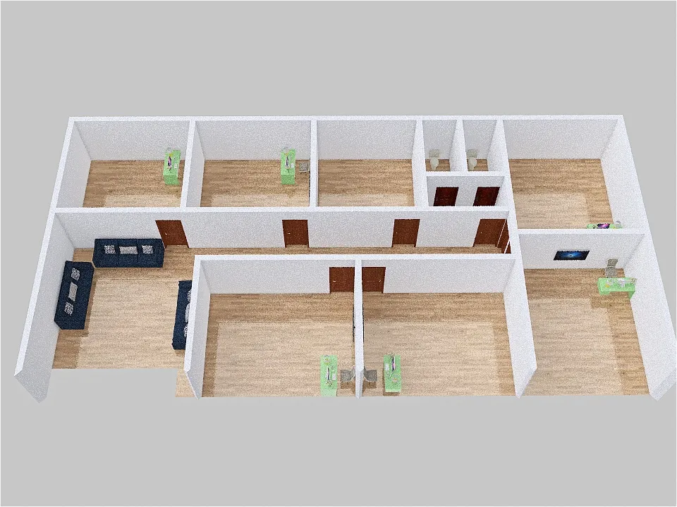 Training Yard 1st Floor 3d design renderings