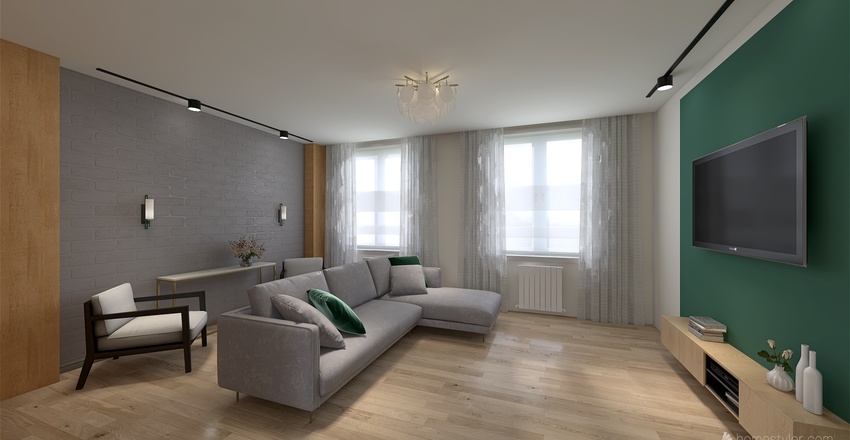 Down-town house Interior Design Render