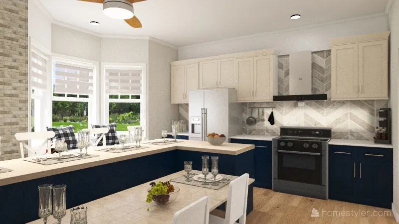 Kitchen 3d design renderings