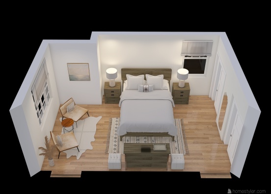 TAFURI Guest Room Floor Plan Design Rendering