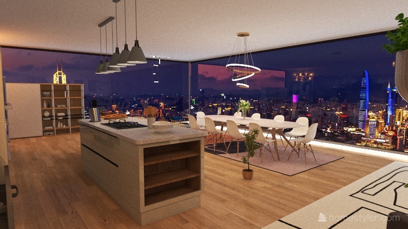 Cozinha 3d design renderings