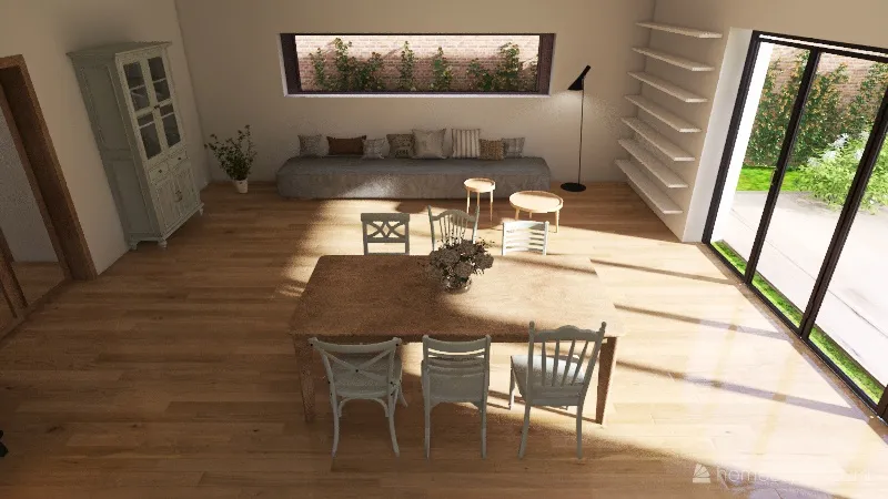 Prosec House_okno uzke 3d design renderings