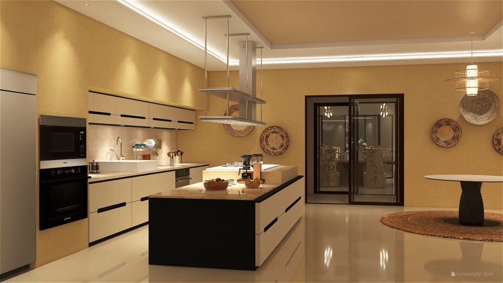 LR/Kitchen 3d design renderings